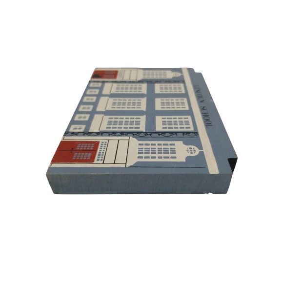 Cat's Meow Village Lincoln School Signed Faline 1989 - Picture 3 of 8